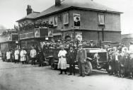 New Anchor Public House Outing, High Street Great Wakering, Pre 1914